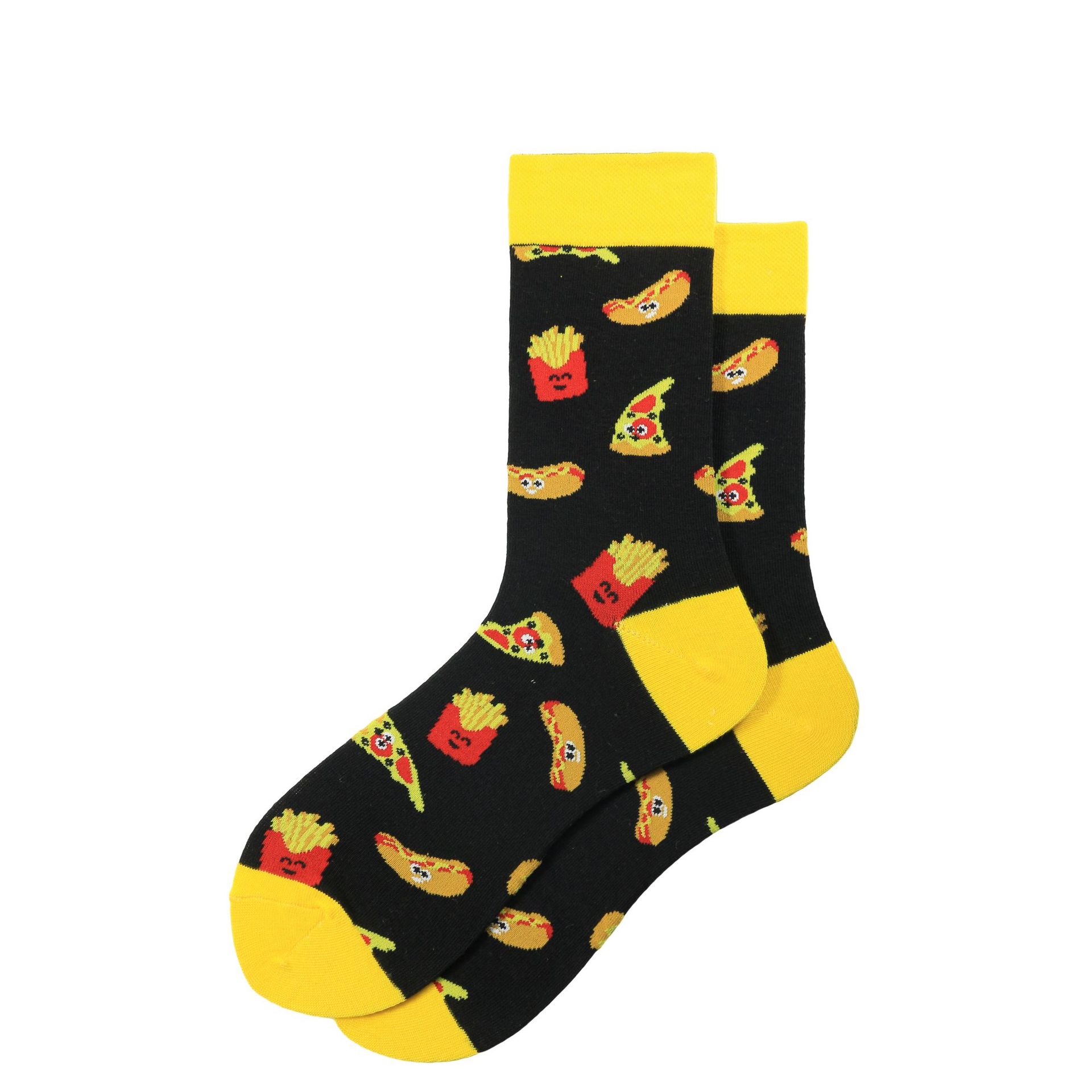 2020 Spring Fashion Tide Colorful Personality Small Yellow Duck Socks Men In Tube Socks